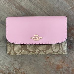 Coach Pink Logo Wallet